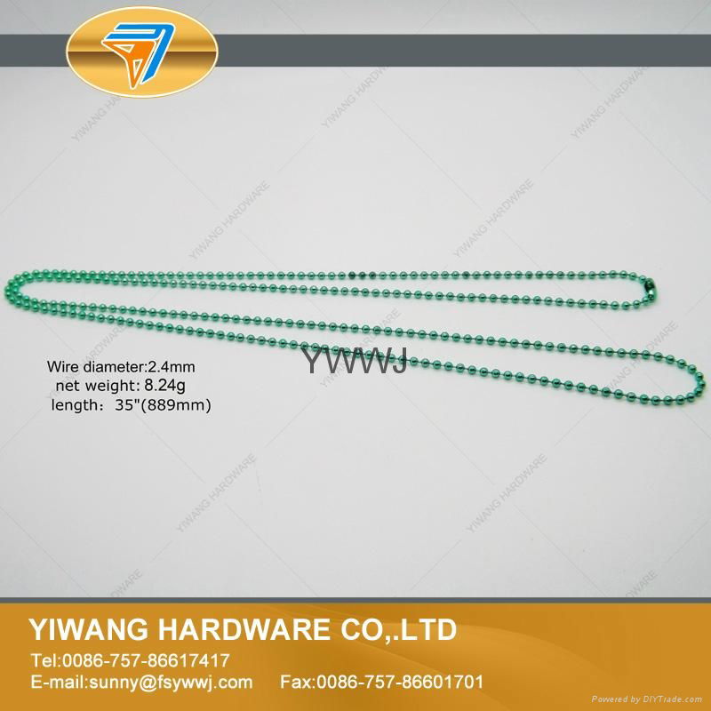 廠家定製金屬波仔鏈 波珠鏈 彩色珠鏈 鐵珠鏈 高質金屬珠鏈 4