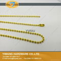 Metal Bead Chain Necklace High Quality Ball chain Necklace Yellow 5