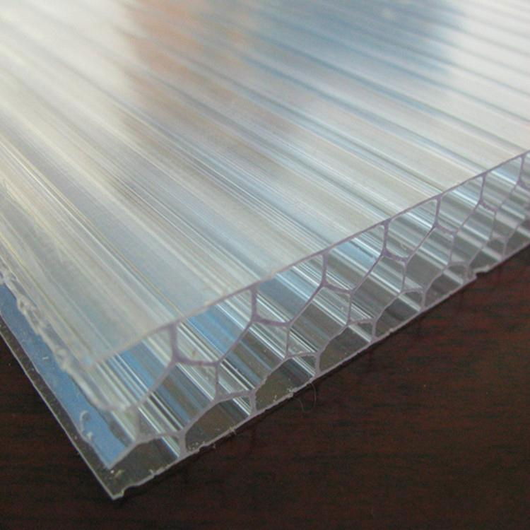 Pc Hollow Flat Sheet Plastic Honeycomb Panel Polycarbonate Panel