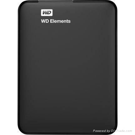 WD Elements Portable 1 TB Portable HD - USB 3.0 - 3.2" - WDBUZG0010BBK