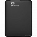 WD Elements Portable 1 TB Portable HD - USB 3.0 - 3.2" - WDBUZG0010BBK