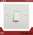 UK Standard CE Approved 10A 1-G,2-W Wall