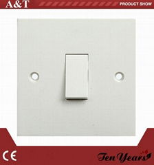 UK Standard CE Approved 10A 1-G,2-W Wall Switch