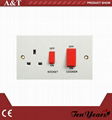 British Range Electrical 45A Cooker Control Switched Socket with LED Indicator