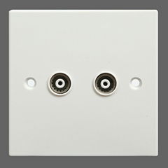 1 Gang Coaxial Socket TV Socket Isolated