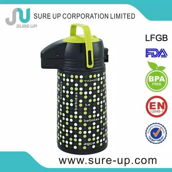 Hot sell metal body glass liner airpot(AGUH)