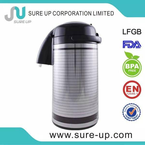 Good quality thermo double wall glass coffee pot (AGUT)