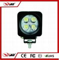 Square 12W  LED Work Light with CE RoHS IP68