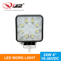 SQUARE 24W LED Work Light with CE RoHS IP67  1