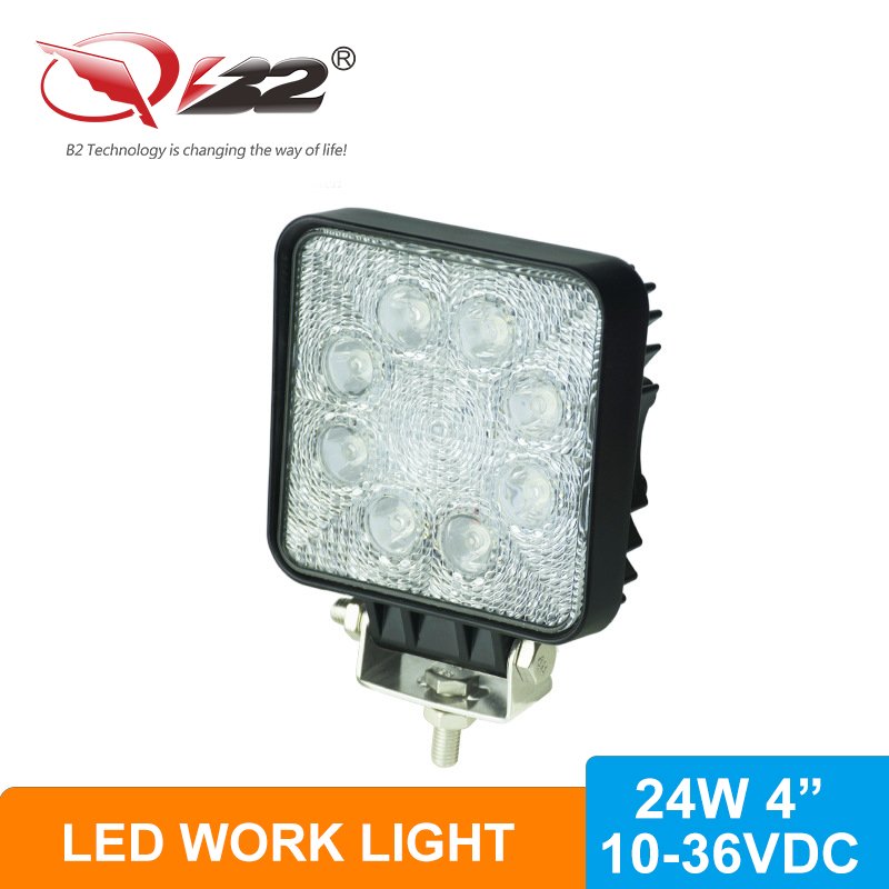 SQUARE 24W LED Work Light with CE RoHS IP67  2
