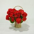 Lifelike Artificial Silk Begonia Flowers High Quality Artificial Flower Manufact 3