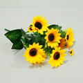 2015 Real Touch Artificial Flower Artificial Silk Sunflowers Wholesale From Chin