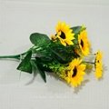 2015 Real Touch Artificial Flower Artificial Silk Sunflowers Wholesale From Chin 2