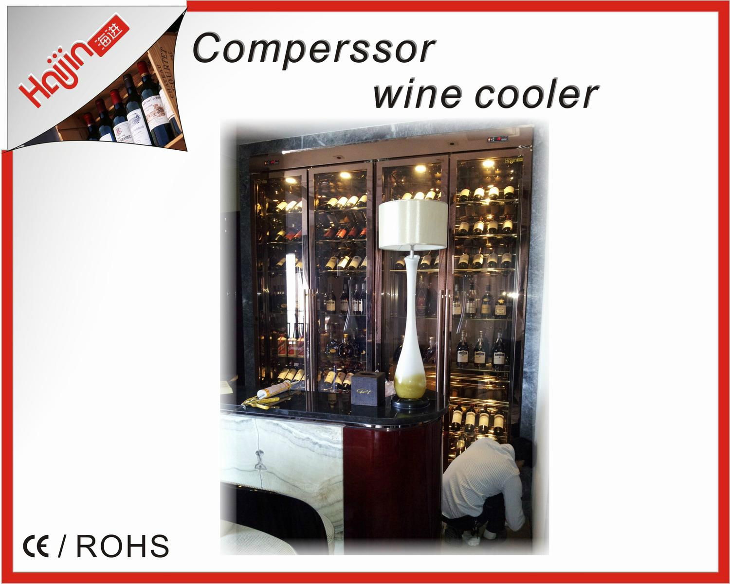 Rose golden with top quality SS wine chiller  2