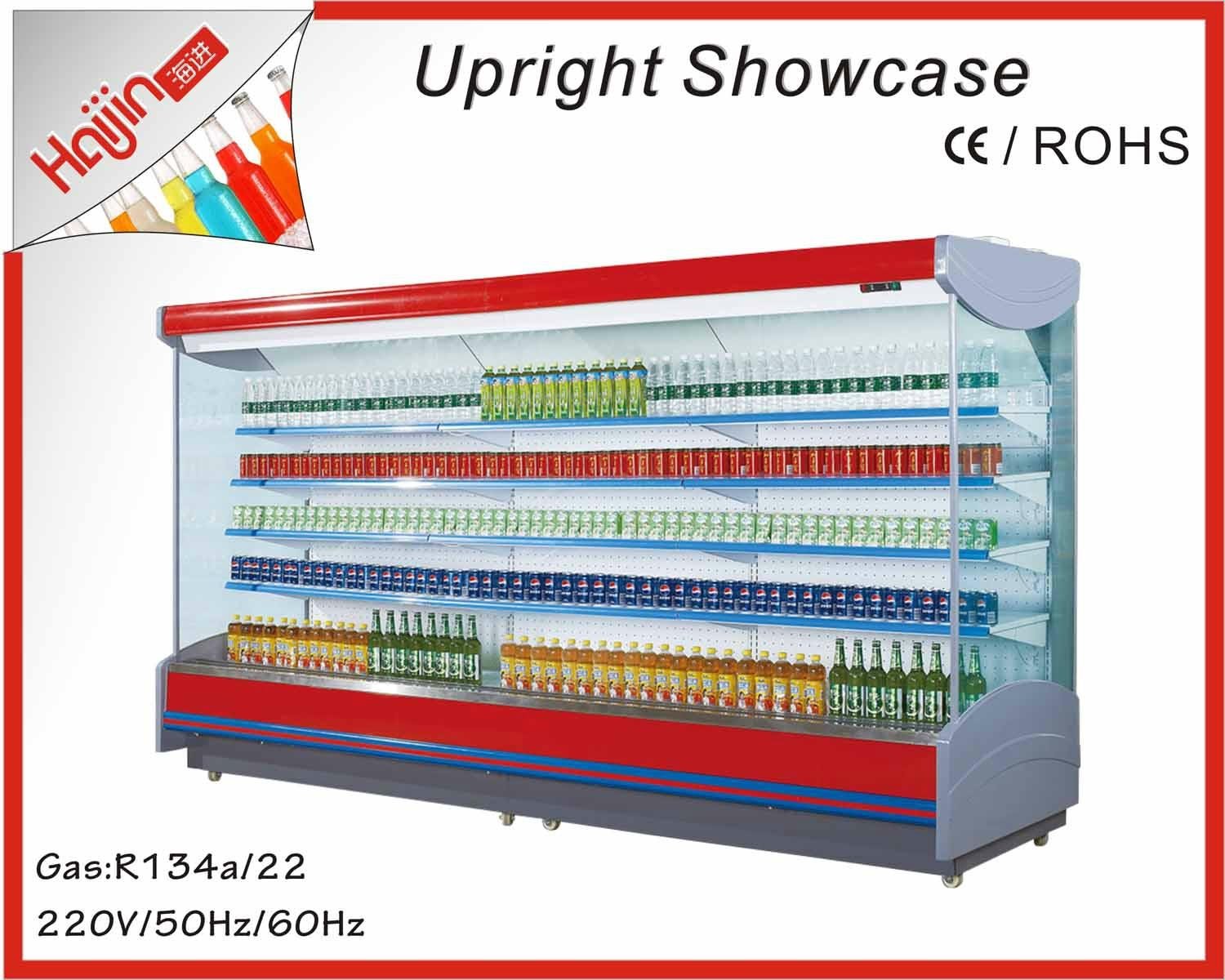 Vegetable display cabinet can be customized depend on request 