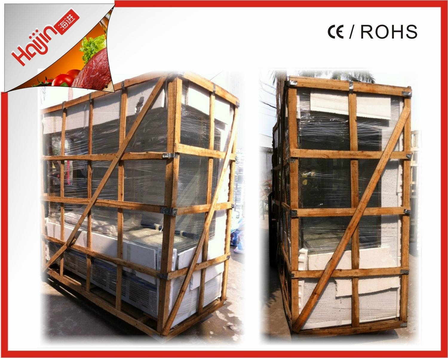 Vegetable display cabinet can be customized depend on request  2