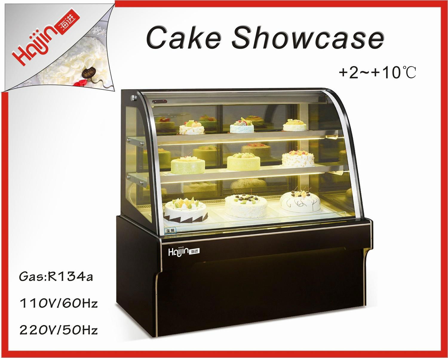 Article elegant marble base for cake display fridge with wooden package