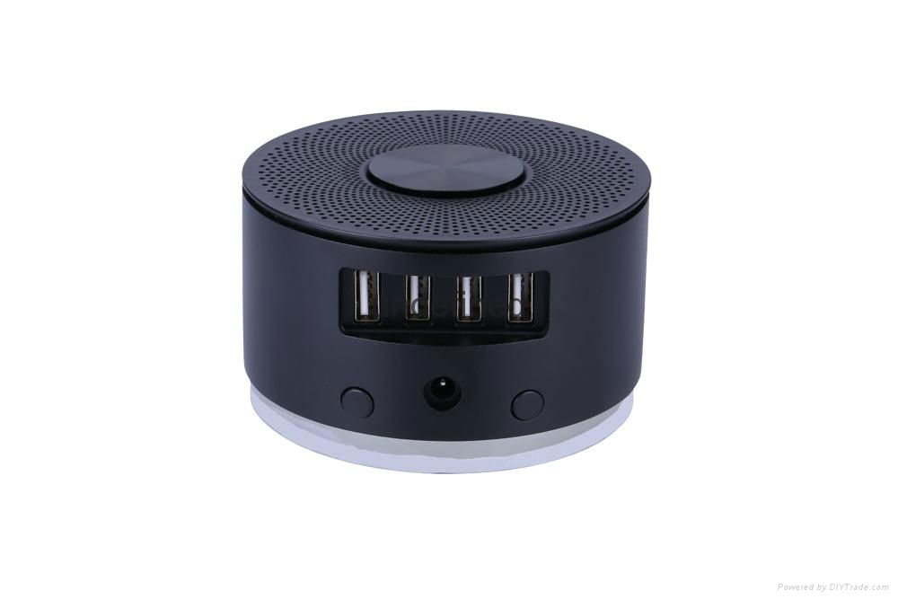 ideedot magicbox1 bedside bluetooth speaker with 4 USB charger