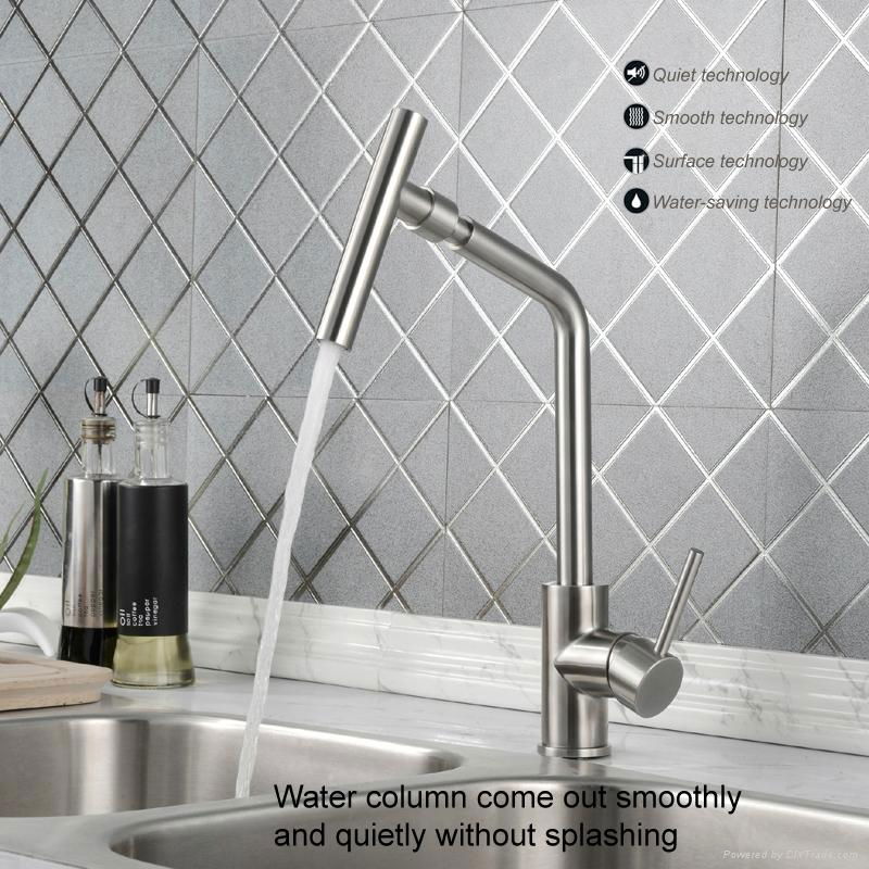 High grade good price nice design hot and cold water tap for kitchen modern fauc 3