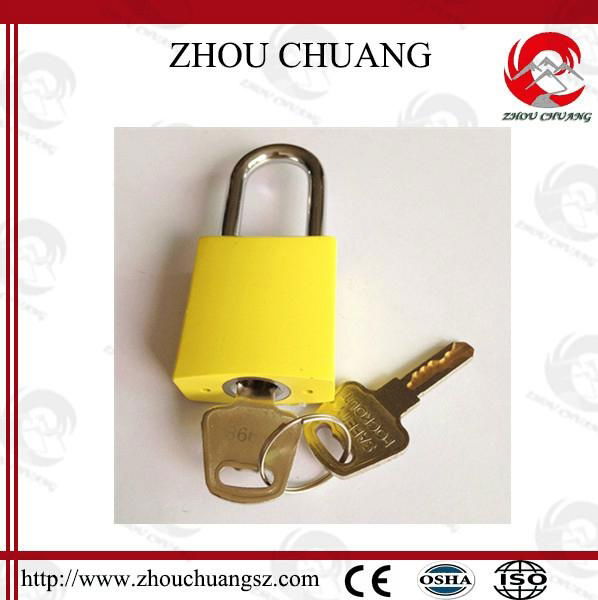 Stainless Steel Shackle Aluminum Body Colorful Plated GPS Padlock