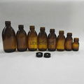 1oz/2oz medicine amber /brown syrup glass bottle 2