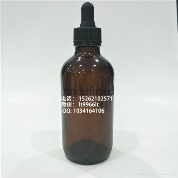 120ml blue round boston essential oil dropper galss bottle 3