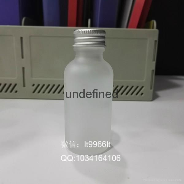 120ml60ml30ml frosted white round boston glass bottle 4