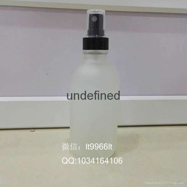 120ml60ml30ml frosted white round boston glass bottle 5