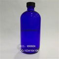 500ml blue round boston with trigger sprayer 3