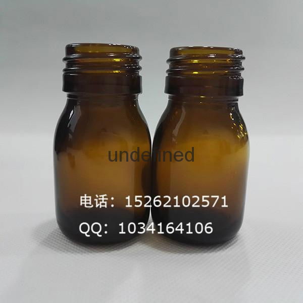Amber syrup light weight glass bottle 3