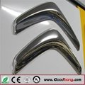 Custom Electroplating Silver Chromed Acrylic ABS Plastic Car Logo 2