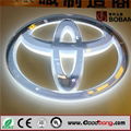 Waterproof Acrylic 3D LED Lighted Auto Logo Sign 3