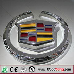 Custom Waterproof ABS Acrylic material Car Auto Logo 