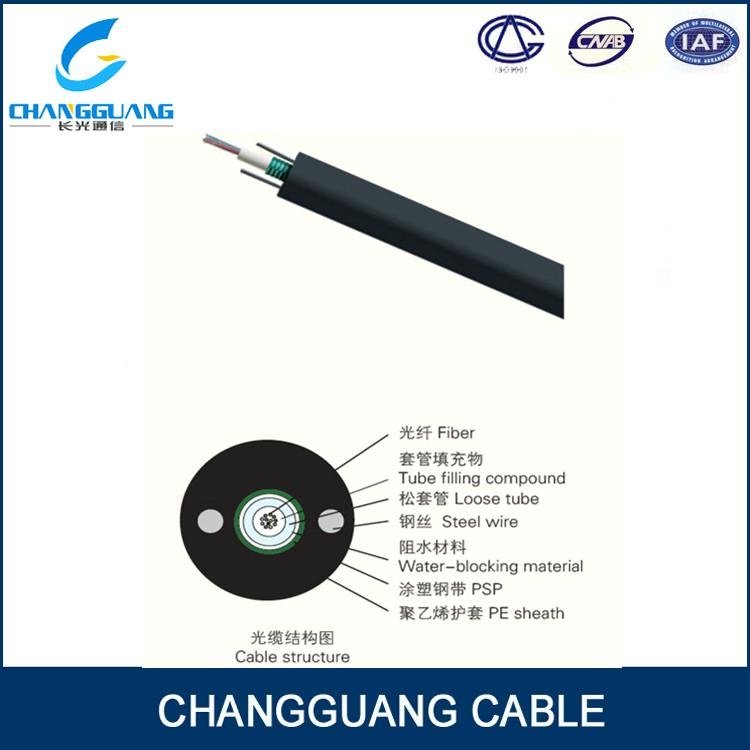 GYXTW Unitube armored aerial self supporting fiber optic cable