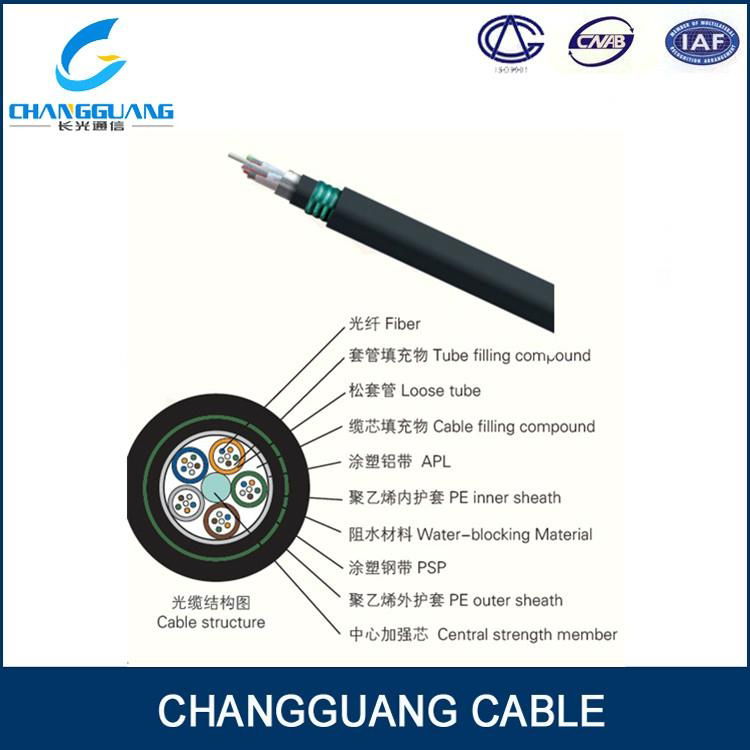 GYTA53 Straned armored direct buried fiber optic cable 4