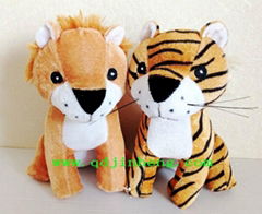 18cm stuffed lion and tiger for sale