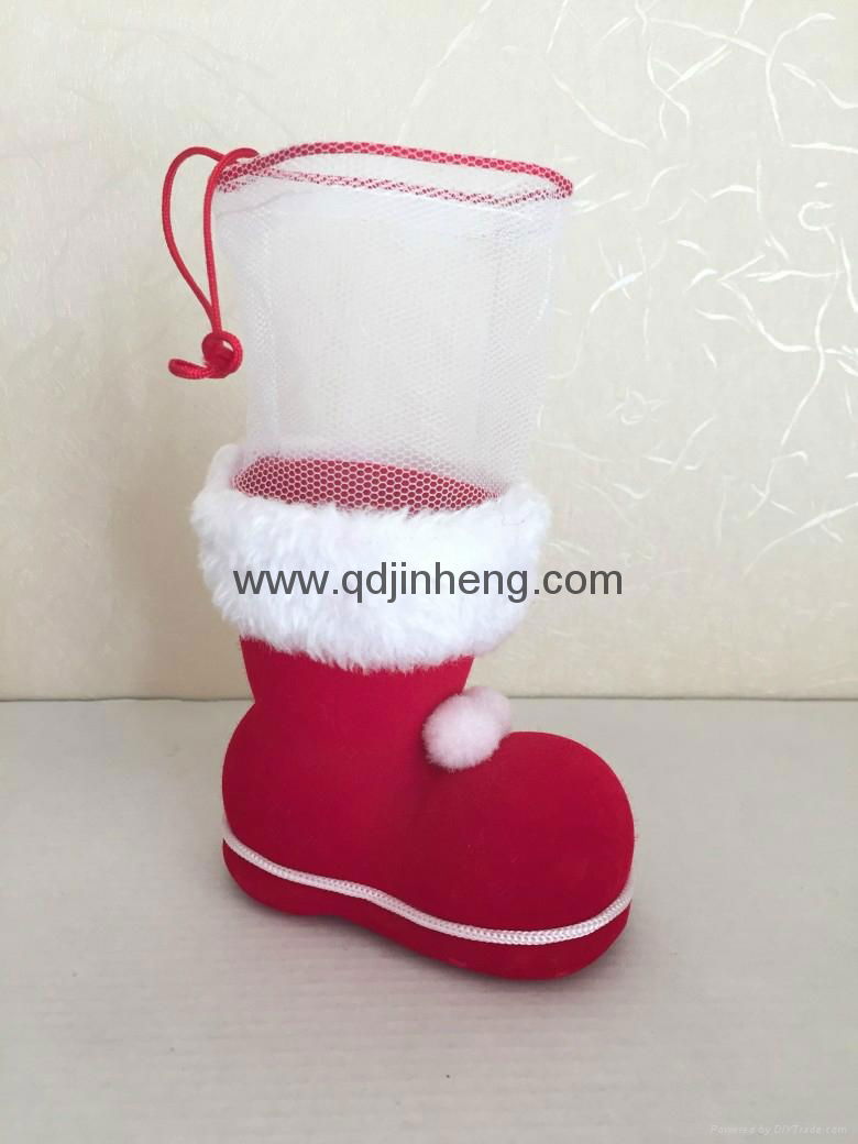 red boots with red pile coating 2