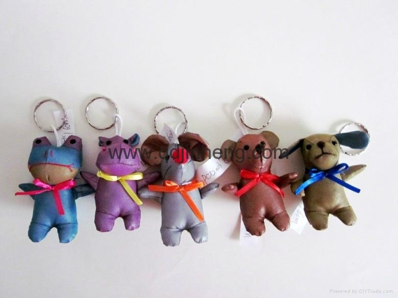 6CM reflective material animal with keyring