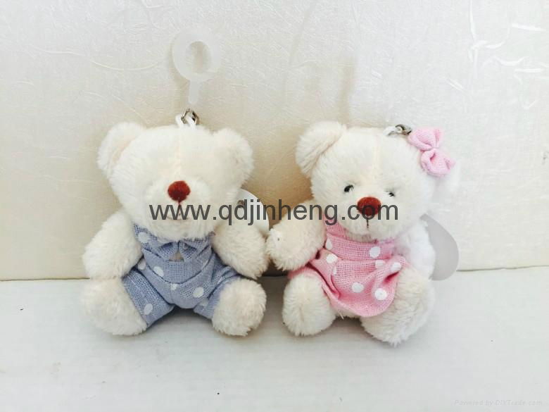 mini couple bears with skirt and overall