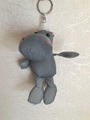 Reflective fabric of hippopotamus key chain 1