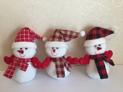 12CM STUFFED SNOWMAN LOVELY