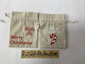 drawstring christmas embroidery decoration bag 1