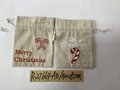 drawstring christmas embroidery decoration bag