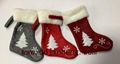 hanging Christmas santa boots for