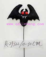 11cm bat plush with stick as decorations for Halloween