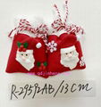 13cm plush Christmas sack for decorations or storage for home or outside gifts