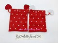 14X18CM drawsting bags with heart design for valentine's day