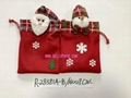 14X18CM drawsting bags with embroidery for Christmas gifts 1