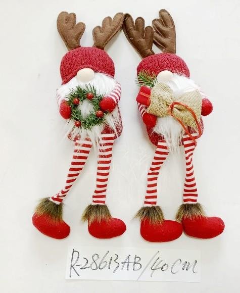 40cm Christmas reindeers couple plush and soft for decoration or promotional