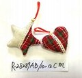 12cm stuffed star or heart pendant for every use